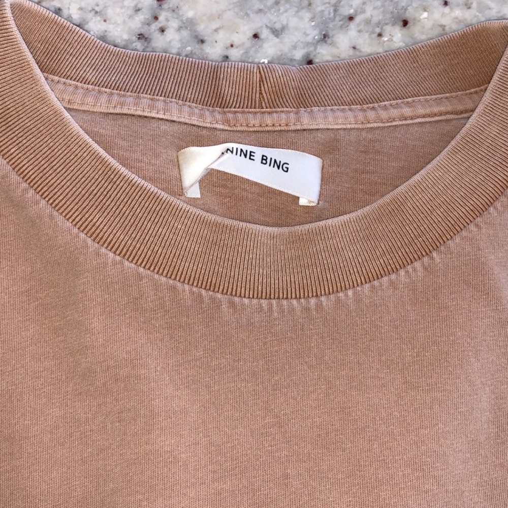 ANINE BING Mustard Tee